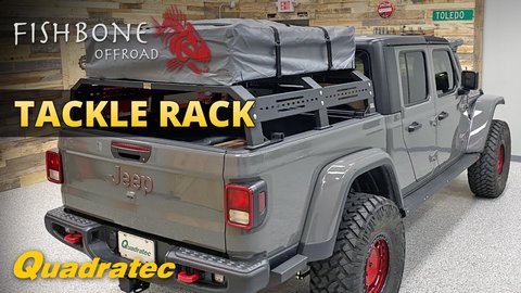 Embedded thumbnail for Fishbone Offroad Tackle Rack Mid Height Bed Rack Review for Jeep Gladiator