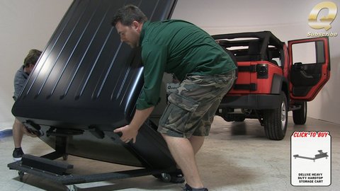 Embedded thumbnail for Quadratec Deluxe Heavy Duty Hardtop Storage Cart for Jeep Wrangler Review
