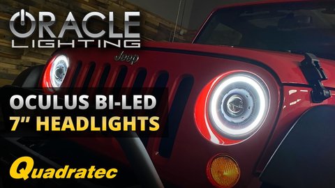 Embedded thumbnail for Oracle Oculus 7&amp;quot; Bi-LED Projector Headlights for 07-18 Jeep Wrangler JK