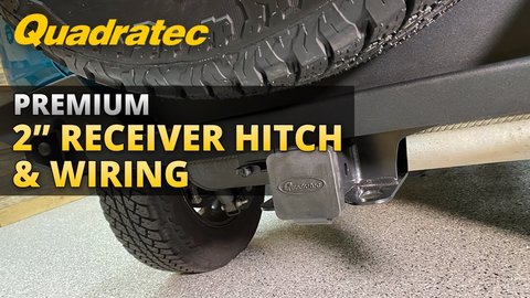 Embedded thumbnail for How to Install Quadratec Receiver Hitch and Trailer Wiring for 2018+ Jeep Wrangler JL