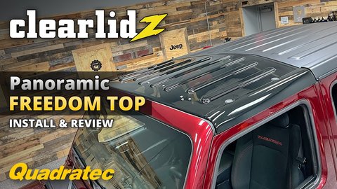 Embedded thumbnail for Clearlidz CL300 Panoramic Freedom Top for Jeep Wrangler JL &amp;amp; Gladiator JT