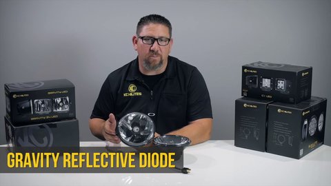 Embedded thumbnail for KC HiLites Gravity &amp;amp; Gravity PRO LED Headlights for Jeep Wrangler