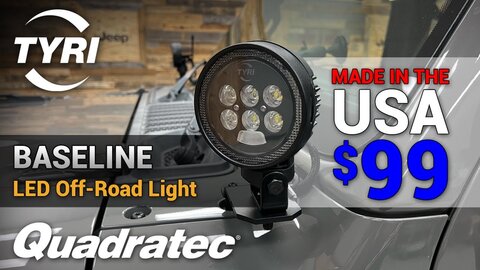 Embedded thumbnail for American Made Off-Road LED Light Under $100 - The TYRI Off-Road Lighting Baseline 2800
