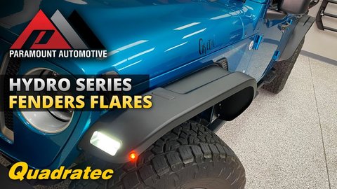 Embedded thumbnail for Paramount Automotive Hydro Series Fender Flares for Jeep Wrangler JL &amp;amp; Gladiator JT