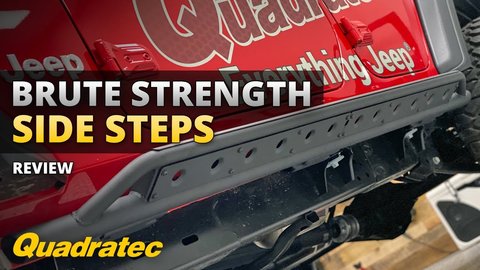 Embedded thumbnail for Quadratec Brute Strength Side Steps Review for Jeep Wrangler JL