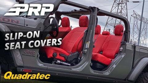Embedded thumbnail for PRP Seats Custom Vinyl Seat Covers Installed for Jeep Gladiator JT &amp;amp; Jeep Wrangler JL