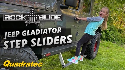 Embedded thumbnail for Rock Slide Engineering Step Sliders for Jeep Gladiator Installed! So Easy A 6 Year Old Can Do It!