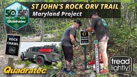 Embedded thumbnail for 50 for 50 Project #27 Maryland, St. John&amp;#039;s Rock ORV Trail | Quadratec &amp;amp; TreadLightly!