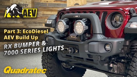 Embedded thumbnail for AEV RX Front Bumper &amp;amp; 7000 Series Lights - Wrangler JL Rubicon EcoDiesel Build Up Episode 3 of 4