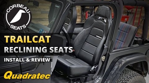 Embedded thumbnail for Corbeau Trailcat Front Reclining Seats with Seat Heaters Review &amp;amp; Install for Jeep Wrangler TJ