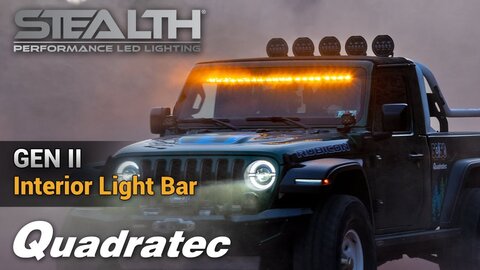 Embedded thumbnail for Quadratec Gen II Stealth Interior Mount 50&amp;quot; Light Bar for Jeep Wrangler &amp;amp; Gladiator