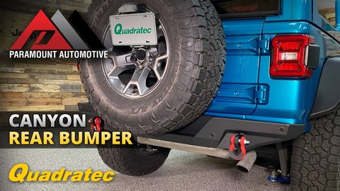 Embedded thumbnail for Paramount Automotive Canyon Rear Bumper for 07-18 Jeep Wrangler JK &amp;amp; 18+ Jeep Wrangler JL