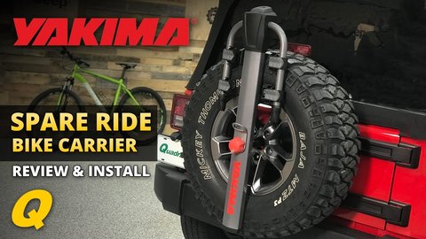 Embedded thumbnail for Yakima SpareRide Spare Tire Mounted Bike Rack Install &amp;amp; Review for Jeep Wrangler