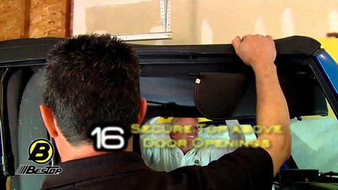 Embedded thumbnail for Bestop Replace-A-Top for 97-06 Jeep Wrangler TJ Install - Part 2