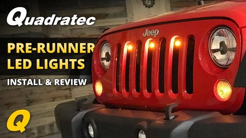 Embedded thumbnail for Quadratec Pre-Runner LED Light Kit Install &amp;amp; Review for Jeep Wrangler JK