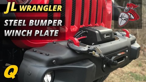 Embedded thumbnail for JCR Winch Plate for Jeep Wrangler JL Rubicon Steel Bumper