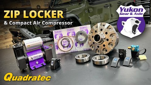 Embedded thumbnail for Yukon Gear &amp;amp; Axle Zip Locker &amp;amp; Compact Air Compressor for Jeep Wrangler