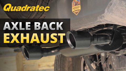 Embedded thumbnail for Quadratec Axle Back Exhaust for 18+ Jeep Wrangler JL