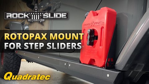 Embedded thumbnail for Rock Slide Engineering RotopaX Mount Install &amp;amp; Review for Jeep Gladiator Step Sliders