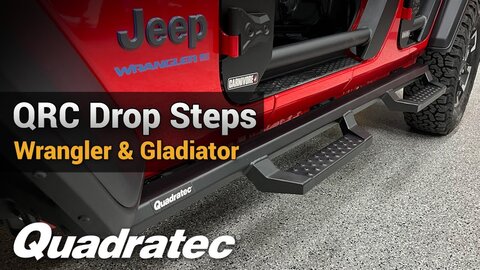 Embedded thumbnail for Make it easier to get in and out of your Jeep Wrangler or Gladiator with Quadratec QRC Drop Steps
