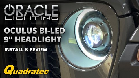 Embedded thumbnail for Oracle Oculus 9 inch Bi-LED Headlights Install and Review for Jeep Wrangler JL &amp;amp; Jeep Gladiator JT