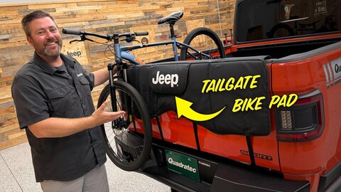Embedded thumbnail for Ditch the Bike Rack! Jeep Licensed Gladiator Tailgate Bike Pad