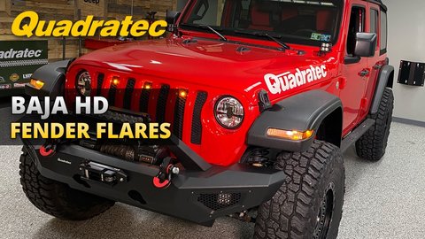 Embedded thumbnail for Quadratec Baja HD Fender Flares for Jeep Wrangler JL