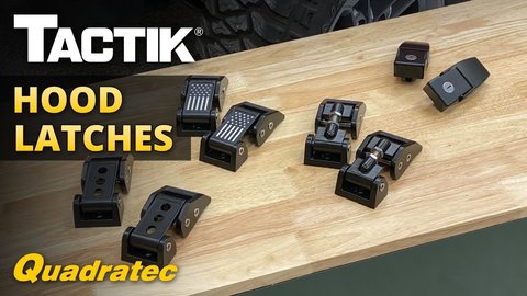 Embedded thumbnail for Tactik Hood Latches for Jeep Wrangler JK, Wrangler JL &amp;amp; Gladiator JT