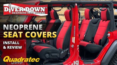 Embedded thumbnail for Diver Down Neoprene Seat Covers by Quadratec Install &amp;amp; Review for Jeep Wrangler JL