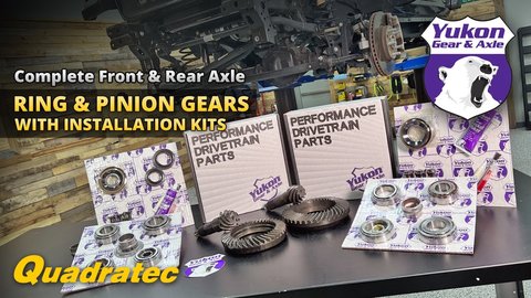 Embedded thumbnail for Yukon Gear &amp;amp; Axle Ring &amp;amp; Pinion Gear Sets with Installation Kits for Jeep Wrangler JL &amp;amp; Gladiator JT