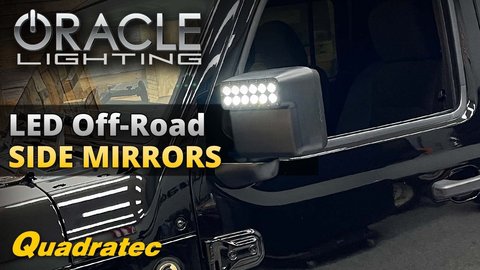 Embedded thumbnail for Oracle Lighting LED Off Road Side Mirror Lights for Jeep Wrangler JL &amp;amp; Gladiator JT