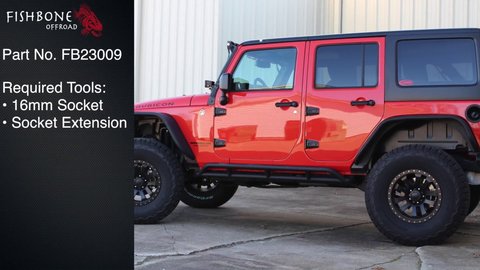 Embedded thumbnail for Fishbone Offroad Rock Sliders Install for Jeep Wrangler JK and JKU
