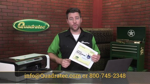 Embedded thumbnail for How to Order Quadratec Instant Gift Certificates 