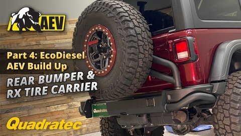 Embedded thumbnail for AEV Rear Bumper &amp;amp; RX Tire Carrier - Wrangler JL Rubicon EcoDiesel Build Up Episode 4 of 4