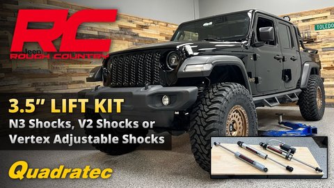 Embedded thumbnail for Rough Country 3.5&amp;quot; Lift Kit for Jeep Gladiator JT with N3, V2 or Vertex Adjustable Shocks