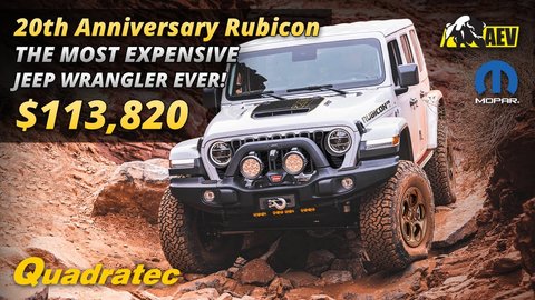 Embedded thumbnail for Jeep Unveils the 20th Anniversary Rubicon + AEV Level II Upfit the Most Expensive Wrangler Ever