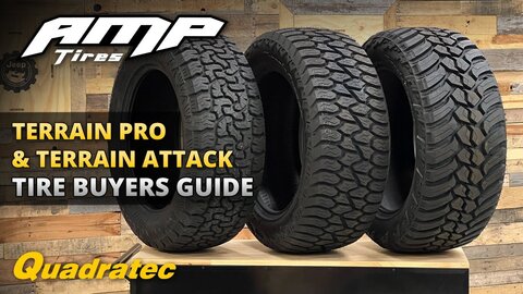 Embedded thumbnail for AMP Tires Terrain Pro & Terrain Attack Buyers Guide for Jeep Wrangler & Gladiator