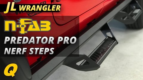 Embedded thumbnail for N-FAB Predator Pro Nerf Steps for Jeep Wrangler JL