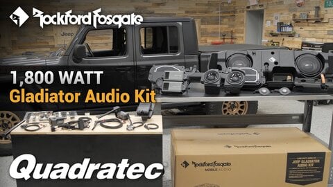 Embedded thumbnail for Rockford Fosgate 1,800 Watt Audio Kit Install & Review for 2020-2024 Jeep Gladiator JT