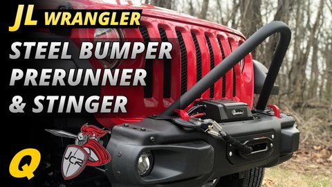 Embedded thumbnail for JCR Offroad Stinger and Prerunner Tube for 2018 Jeep Wrangler JL Rubicon Steel Bumper