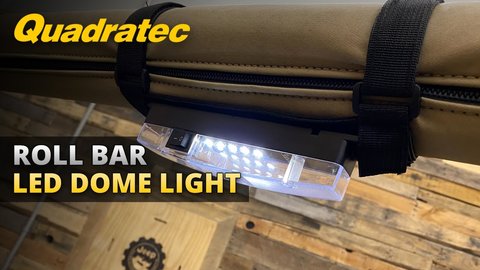 Embedded thumbnail for Quadratec LED Roll Bar Dome Light for Jeep CJ, Wrangler, &amp;amp; Gladiator