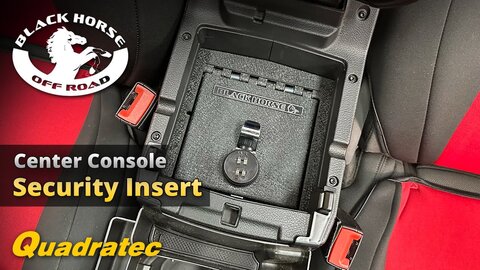 Embedded thumbnail for Black Horse Off Road Center Console Security Insert for Jeep Wrangler JL &amp;amp; Gladiator JT