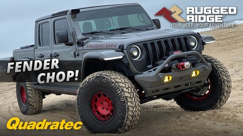 Embedded thumbnail for Rugged Ridge LED DRL Rubicon Fender Chop for Jeep Wrangler JL &amp;amp; Jeep Gladiator JT Gets Installed!