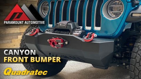 Embedded thumbnail for Paramount Automotive Canyon Front Bumper for Jeep Wrangler &amp;amp; Jeep Gladiator