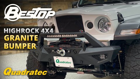 Embedded thumbnail for Bestop HighRock 4x4 Granite Series Front Bumper for Wrangler JL &amp;amp; Gladiator JT