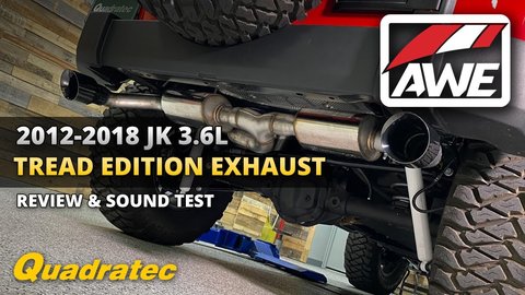 Embedded thumbnail for AWE Tread Edition Exhaust Review &amp;amp; Sound Test for 2012-2018 Jeep Wrangler JK with 3.6L V6