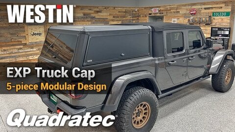 Embedded thumbnail for Westin EXP Truck Cap Review | The Ultimate Jeep Gladiator Bed Cap for Adventure