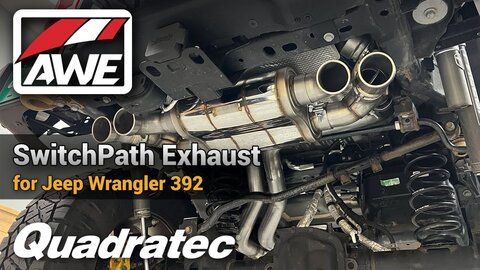 Embedded thumbnail for AWE SwitchPath Cat-Back Exhaust Install & Sound Test | Jeep Wrangler JL 392