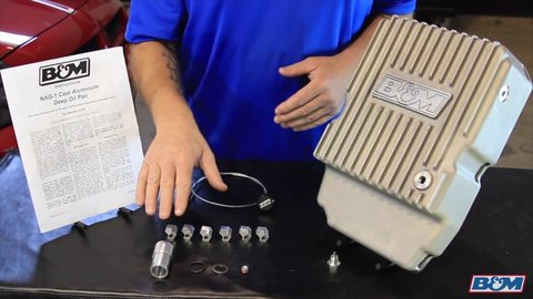 Embedded thumbnail for B&amp;amp;M Racing Hi-Tek Deep Transmission Pan for 2012-2017 Jeep Wrangler JK