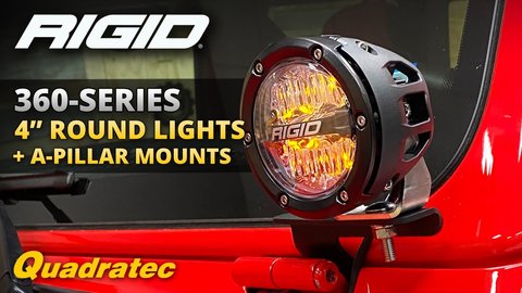 Embedded thumbnail for Rigid 360 Series 4" LED Light & A-Pillar Mount Install for Jeep Wrangler JL and Jeep Gladiator JT